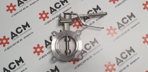 Затвор дисковый AISI 304 DN 80 (клапан батерфляй) PTFE